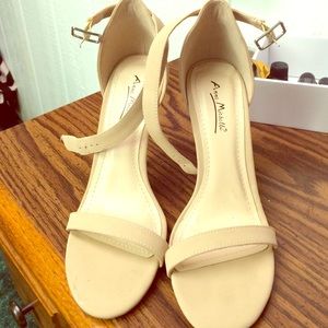 Beige heels