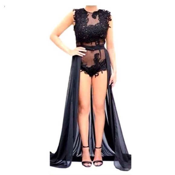 🔥HOT🔥 Black Leotard with Skirt