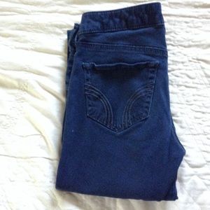 Hollister Navy Blue Skinny Jegging Size 1 S