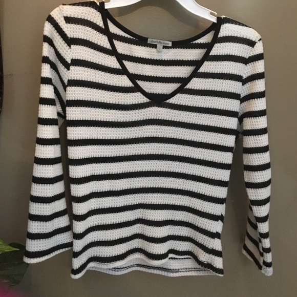 Black and white stripped long sleeve