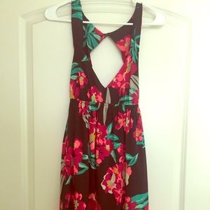 Floral silky dress