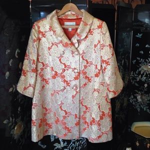🌹Banana Republic gold brocade evening jacket Lp.