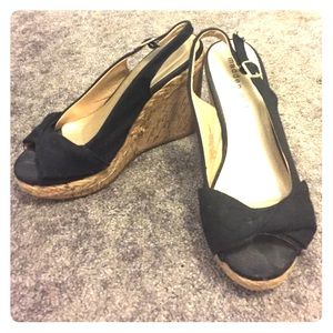 Black Madden Girl Wedges