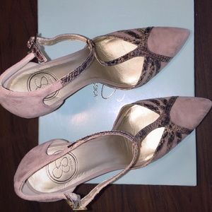 Jessica Simpson Equis T-Strap heels - never worn