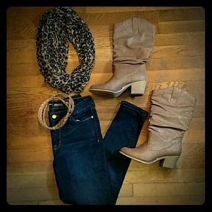 For Sheri 💋Faux leather cowboy boots