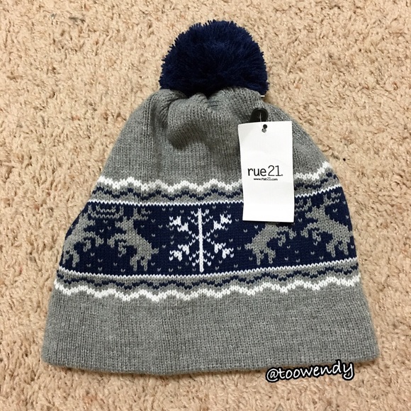Rue21 Accessories - Rue21 Reindeer Pom Beanie