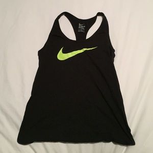 Black and lime Nike tanktop