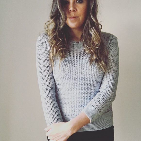 Tops - Waffle knit sweater