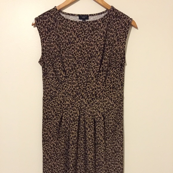 Talbots Petite Animal print midi dress - Picture 1 of 4