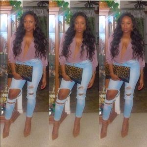 BUNDLE Mauve bodysuit & Lace Top