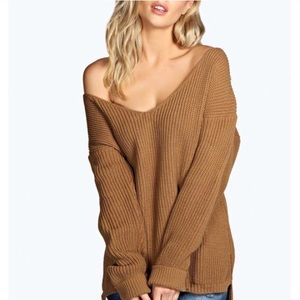SOLD ON MACARI | Oversized V Neck Sweater