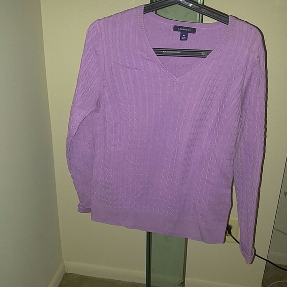 Lilac Land's End Sweater