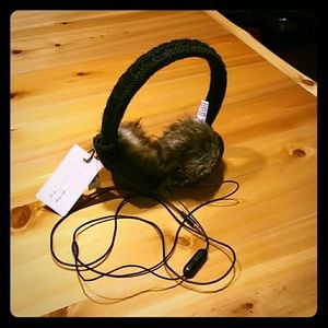 Fuzzy Ear Warmers w/ built-in headphones