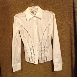 Great dress shirt with lace back