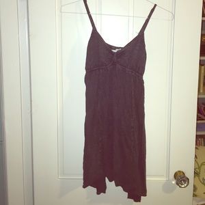 Derek Heart Grey Spaghetti Strap Dress