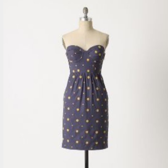 💙Anthropologie💙 Floreat Sun Dot Corset Dress