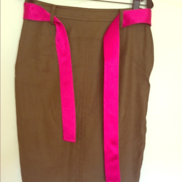 DVF green pencil skirt.