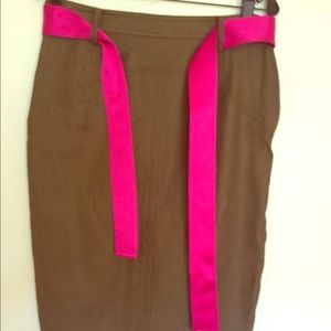 DVF green pencil skirt.