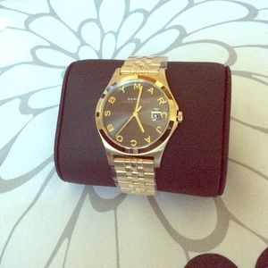 Marc by Marc Jacobs gold watch black face