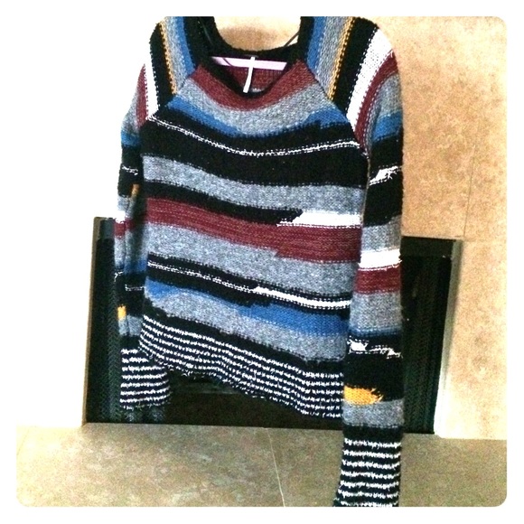 Free People Knit Sweater Holiday Nordic size Small