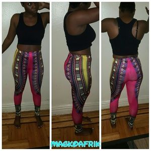 African print dashiki leggings