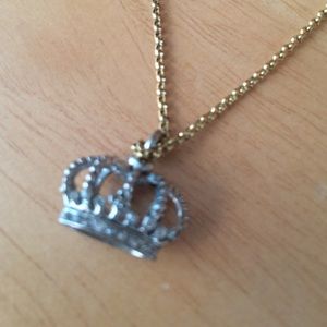 Juicy couture crown necklace