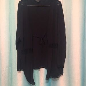 black cardigan
