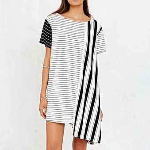 Urban Outfitters Striped Asymmetrical Dress