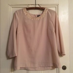 J. Crew Top with Sequined Neck