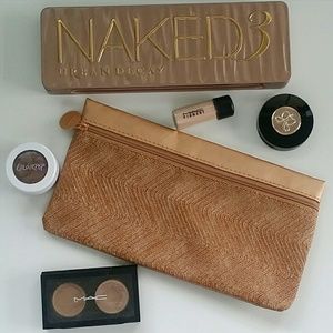 Textured Rose Gold Pouch