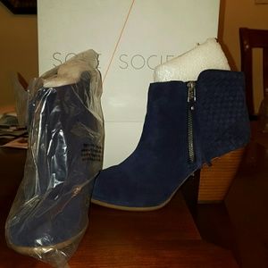 ZADA Woven Ankle Bootie
