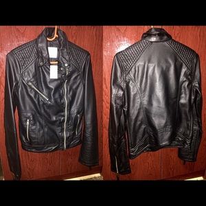 FOR SALE. FAUX LEATHER JACKET