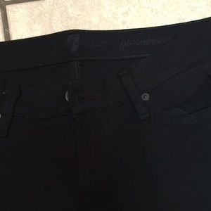 7 For all man kind black skinny pants