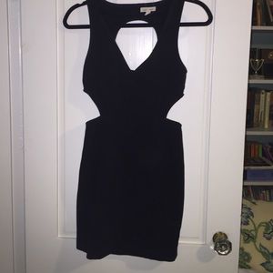 Black cut out dress