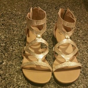 🐇FINAL-Gold/ nude gladiator sandals