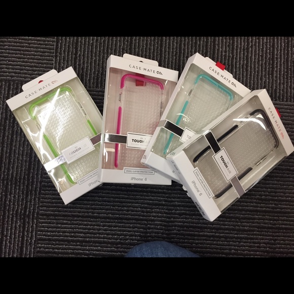 iPhone 6 clear cases with color bumper