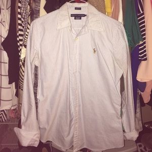 White/Blue Polo Shirt