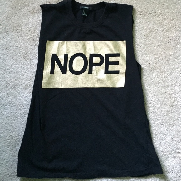 'NOPE' t shirt