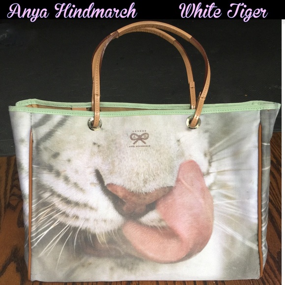 Anya Hindmarch Handbags - 🆕Anya Hindmarch 2001 White Tiger tote