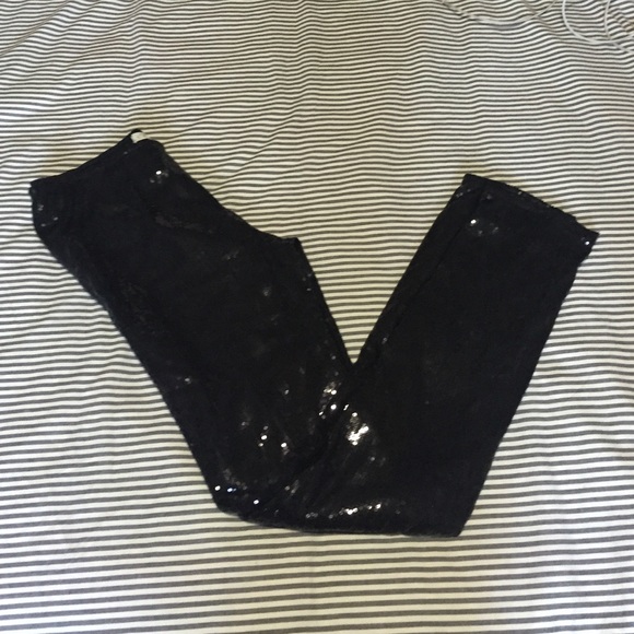 Brand new blk sequin pants