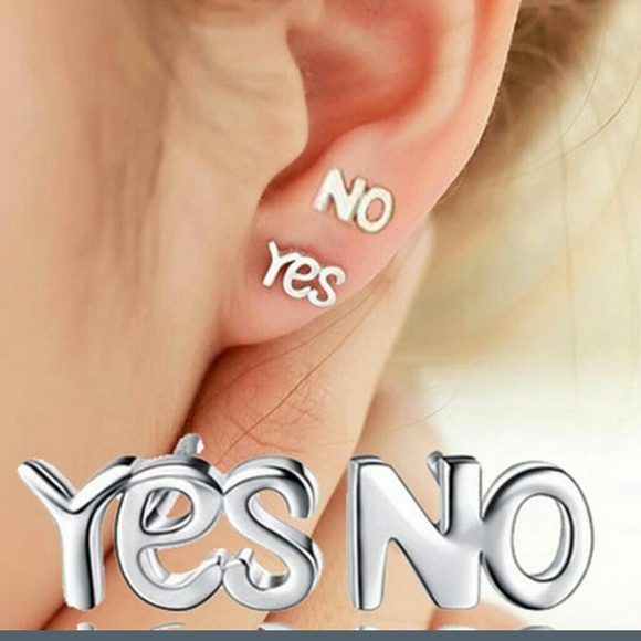 Cute Pierced Earrings. Guess - YES or NO..NIP
