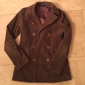 ❗️SALE❗️THEORY Corduroy Double-breasted Pea Coat