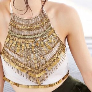 Genie in a Bottle Top Urban Outfitters Bohemian