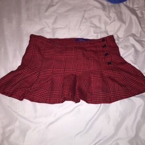 Plaid skirt, wool