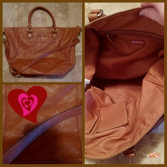 Merona Handbags - **SOLD LOCALLY**     XL Huge MERONA Brown Shoulder