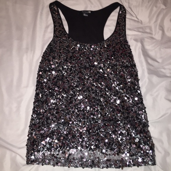 Sequin tank top