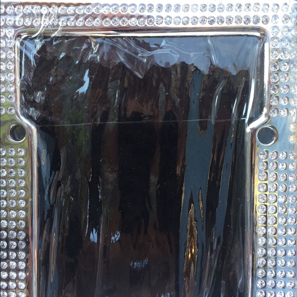 Swarovski crystal license plate frame