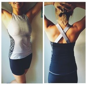 Lululemon Halter Cross-back Workout Top