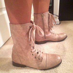REDUCTION Tan Target Combat Boots