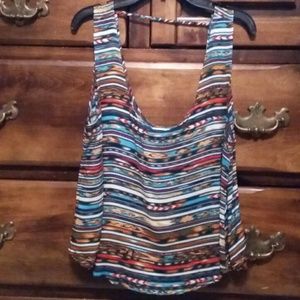 Multi color striped blouse